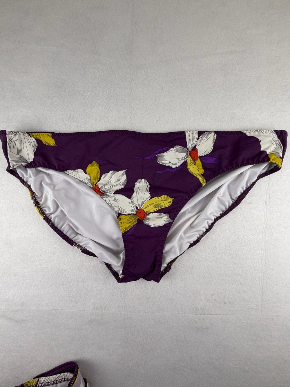 Lands’ End Purple Floral Swim Skirt Bikini Bottom Size 16 Modest Swim - Picture 5 of 5